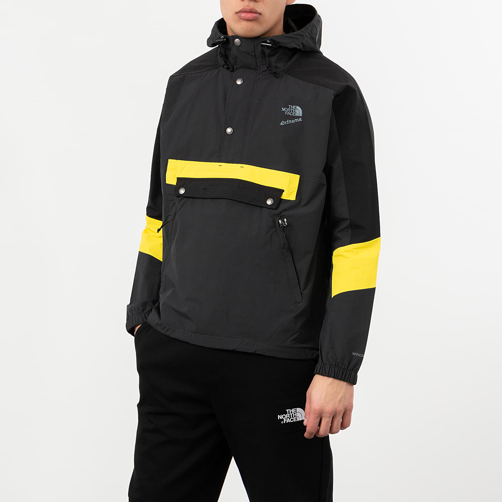 Jassen The North Face Extreme Wind Anorak Jacket Asphalt Grey Combo