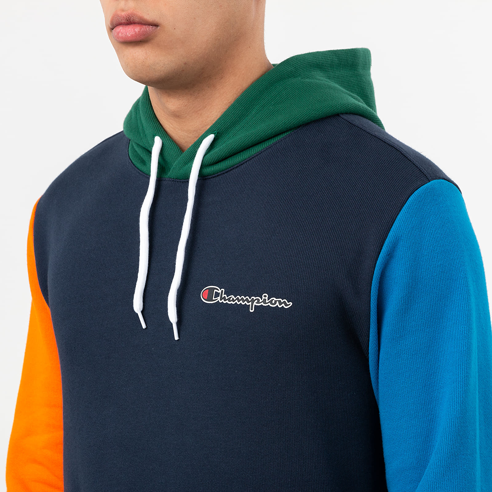 Colour block champion hoodie store