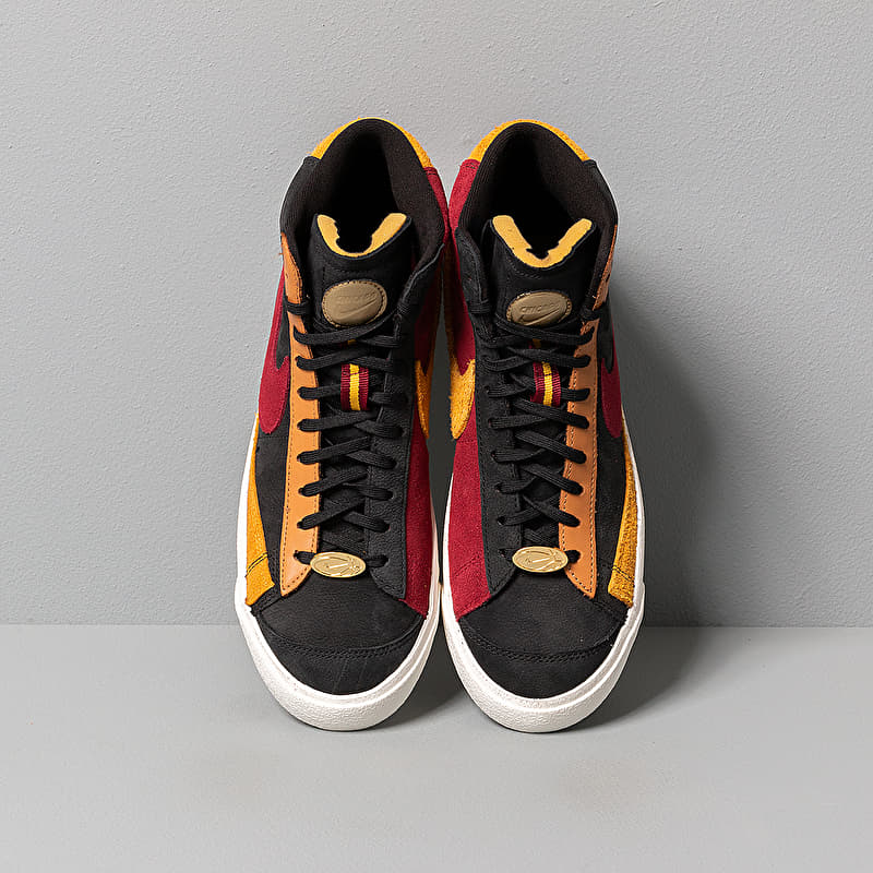 Nike W Blazer Mid '77 QS Black/ Team Red-University Gold-Flax