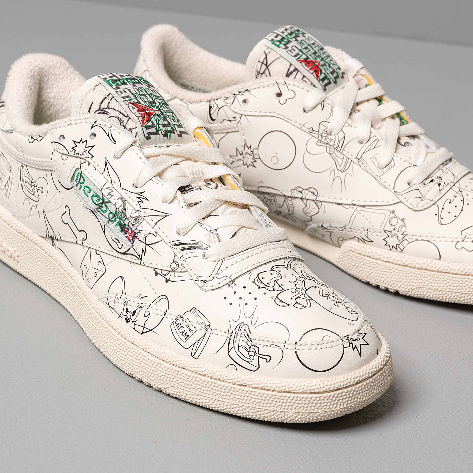 Men s shoes Reebok Club C 85 Mu Chalk White Paper White Excellent Red Footshop