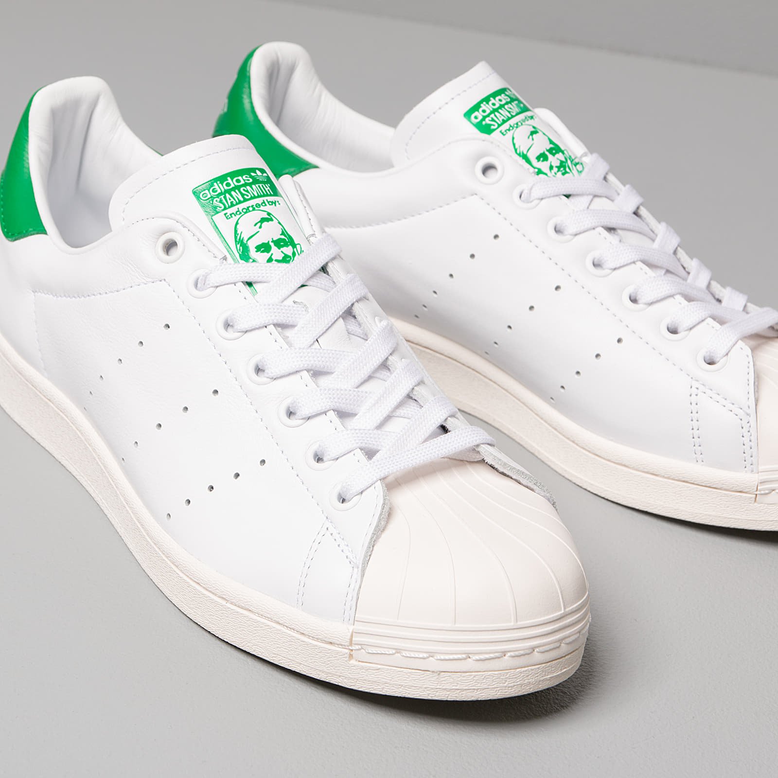 Men s shoes adidas Superstan Ftw White Ftw White Green Footshop