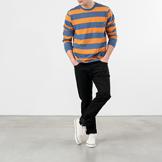 Stussy Blue Yellow Long Sleeve Top T シャツ Stussy Blue Yellow Long Sleeve Top T シャツ