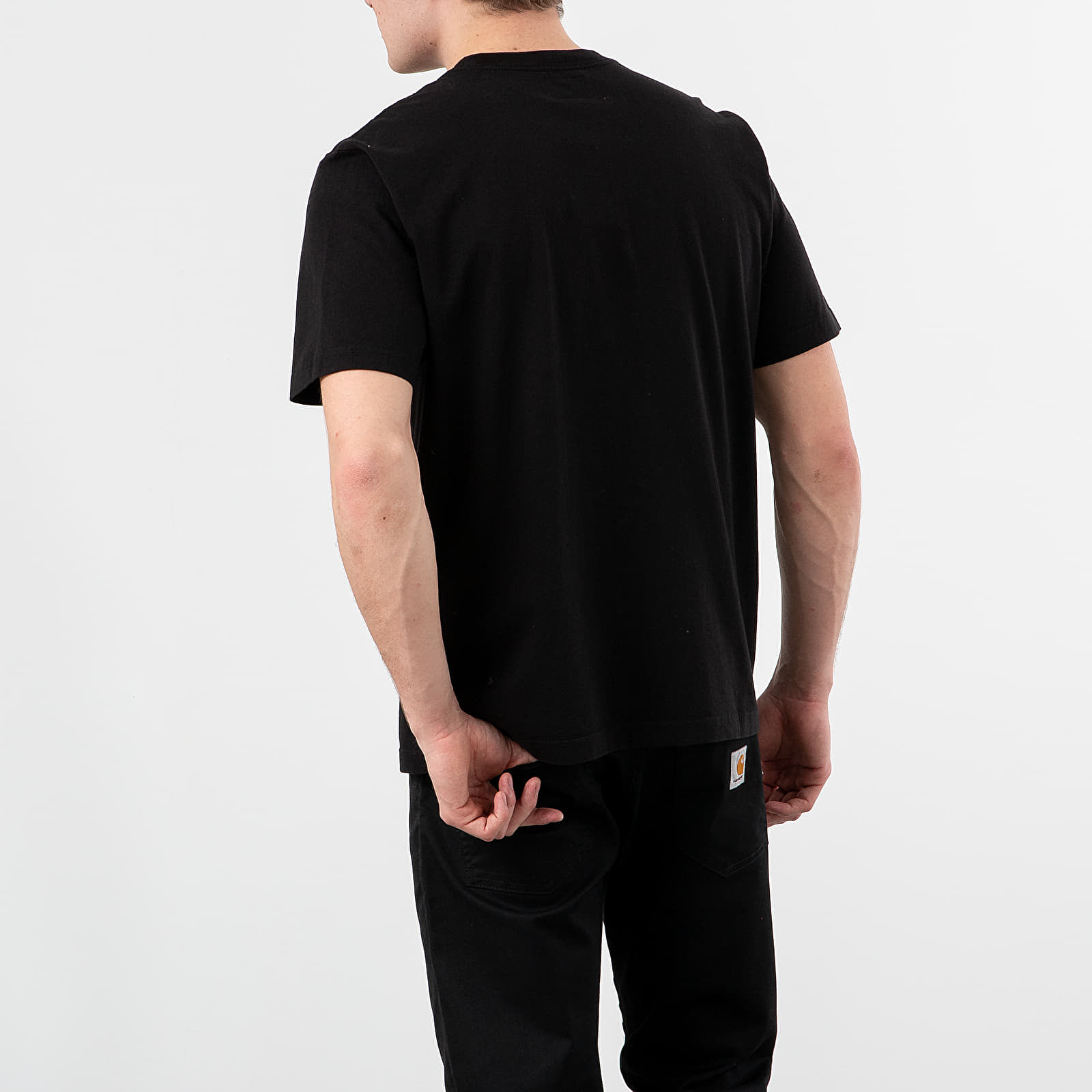 T-shirts Stüssy Stock Logo Crew Tee Black