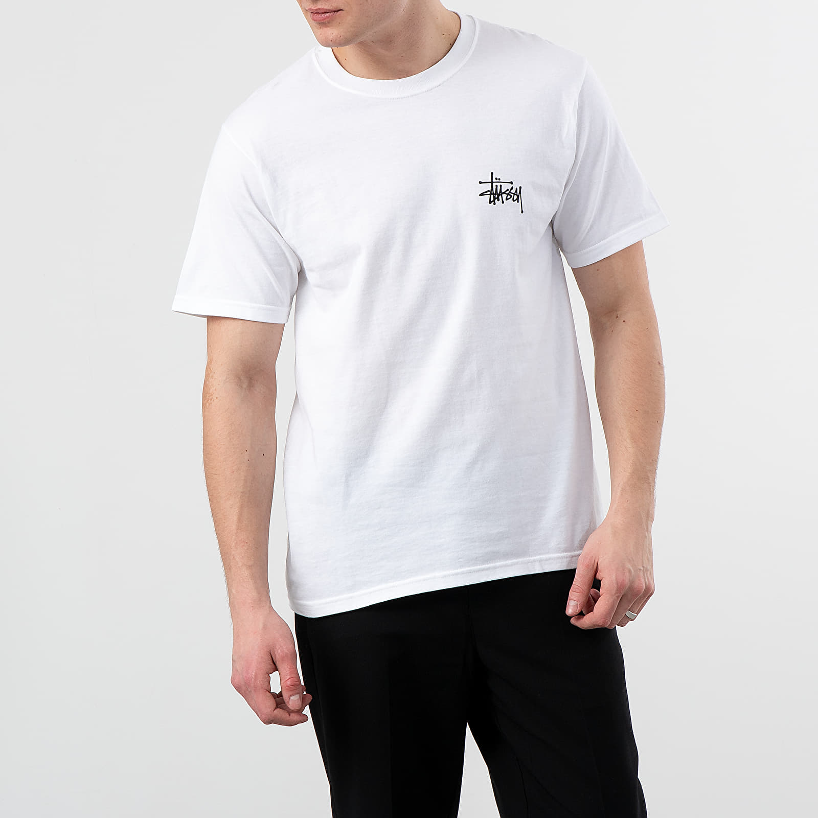 T-skjorter Stüssy Basic Tee White
