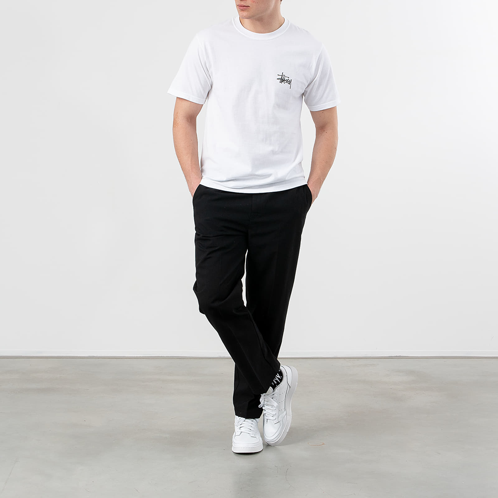 T-skjorter Stüssy Basic Tee White