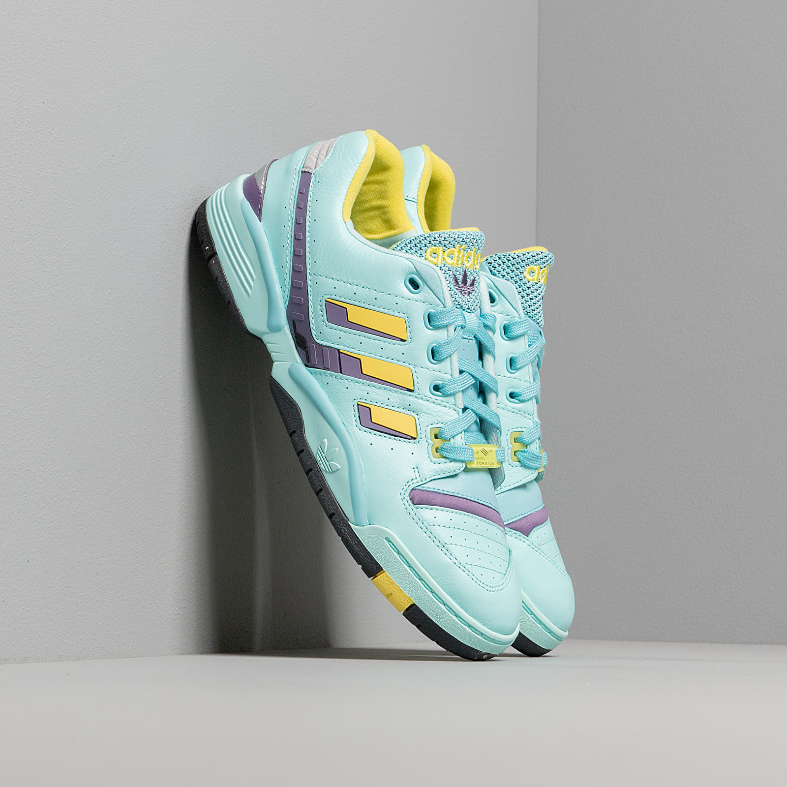 Herren Sneaker und Schuhe adidas Torsion Comp Clear Aqua/ Light Aqua/ Shock Yellow