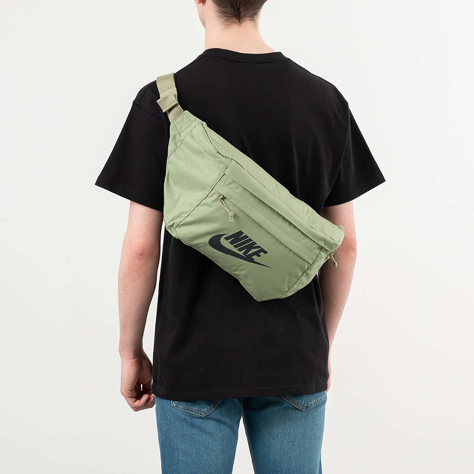 Nike - Tech - Sac banane en tissu ripstop - Noir et gris