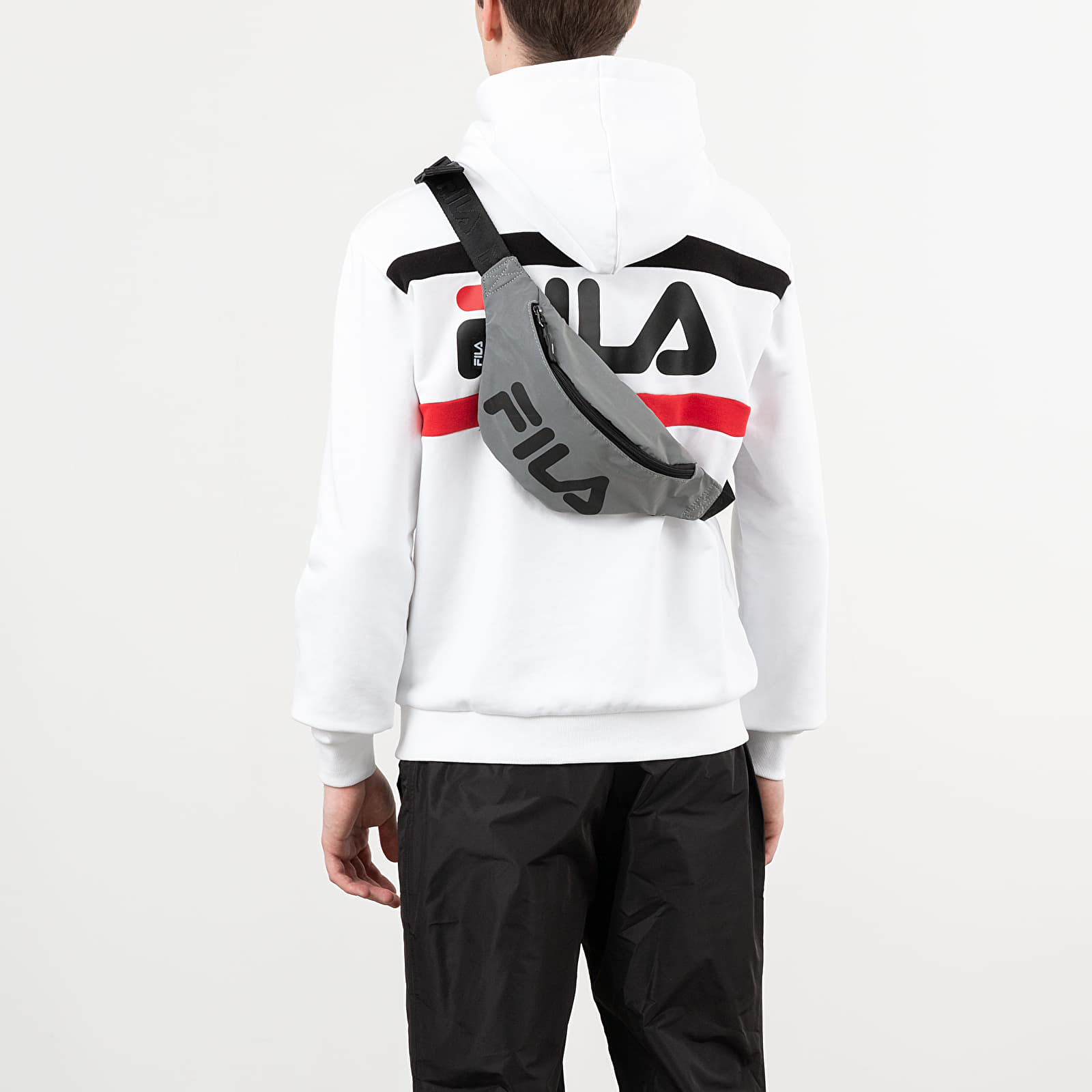 Riñoneras FILA Slim Reflective Waist Bag Silver