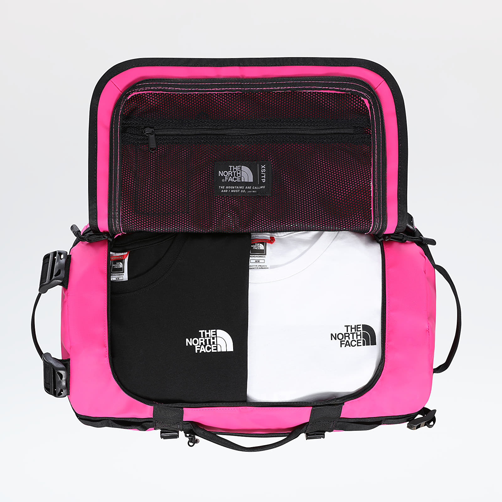 Tasker og rygsække The North Face Base Camp Extra Small Duffel Bag Mr. Pink/ Black