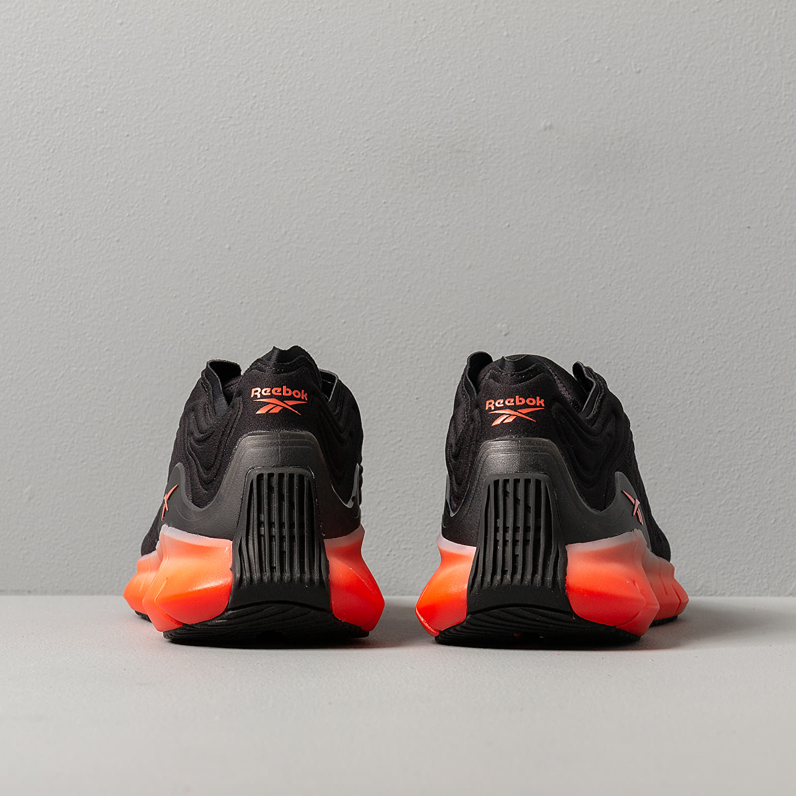 Men s shoes Reebok Zig Kinetica Black Sunbaked Orange Vivid Orange Footshop