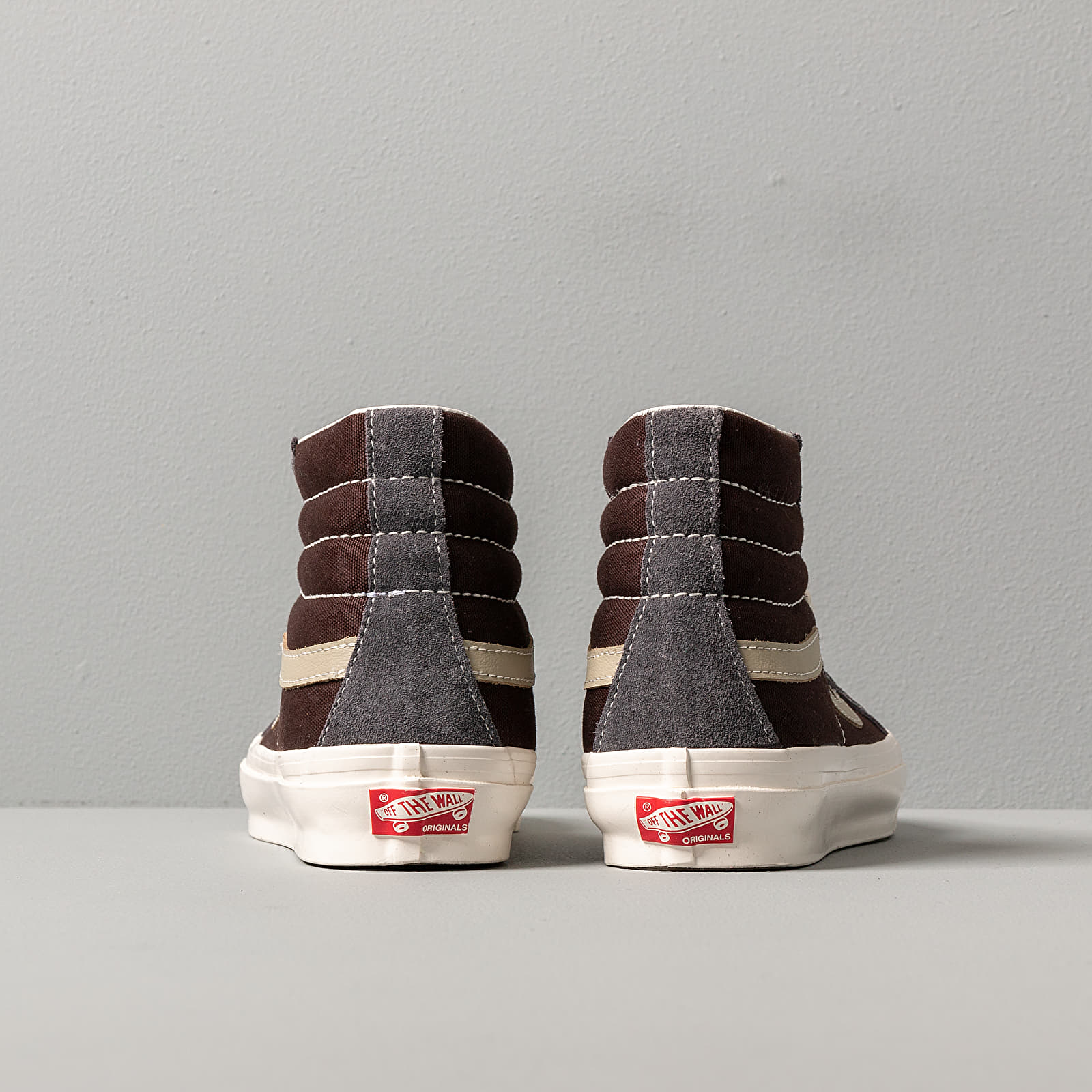 Pánske tenisky a topánky Vans OG Sk8-Hi LX (Suede/ Canvas) Brown/ Grey