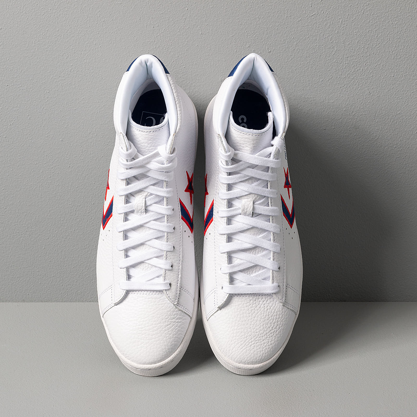 Men s shoes Converse Pro Leather Gold Standard White Red Footshop