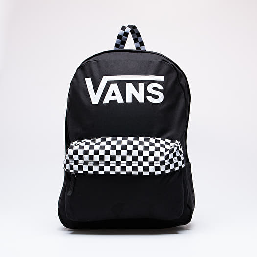 Vans black realm backpack clearance