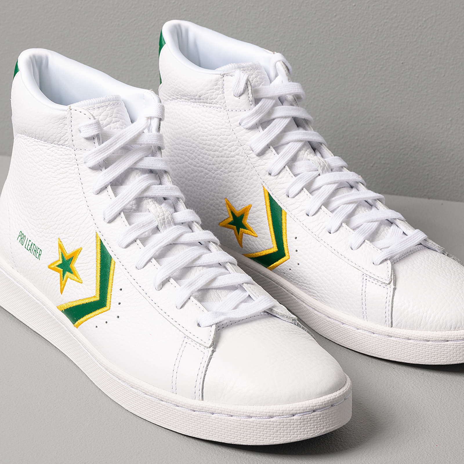 Herresko Converse Pro Leather Gold Standard White/Green