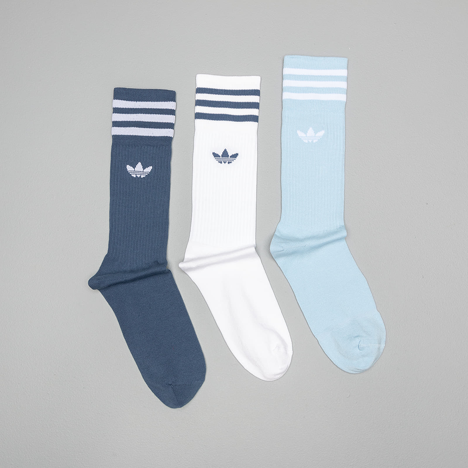 Чорапи adidas Solid Crew Socks Blue