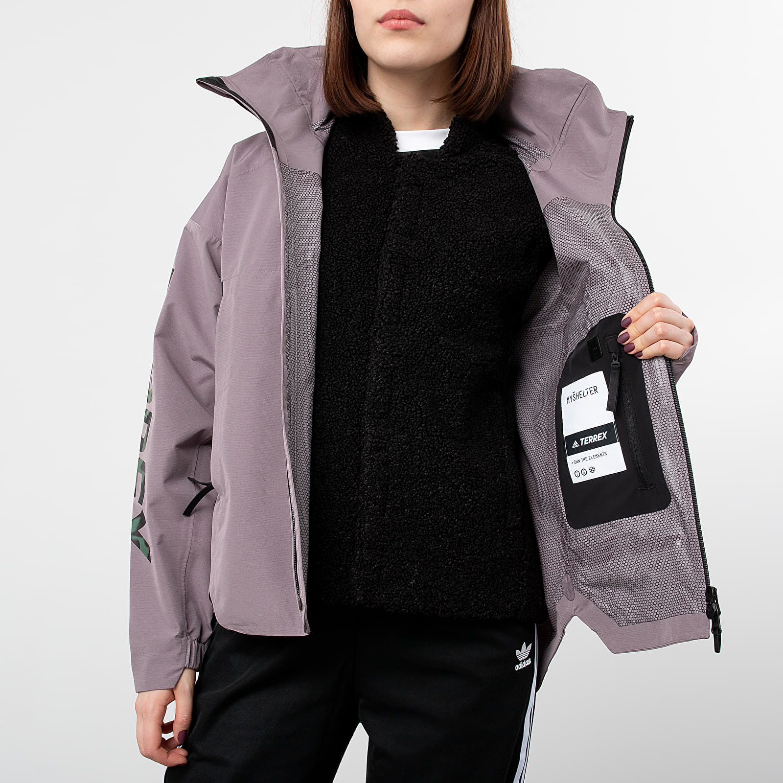 Jackets adidas Terrex Myshelter 3in1 Jacket Legacy Purple/ Multicolor