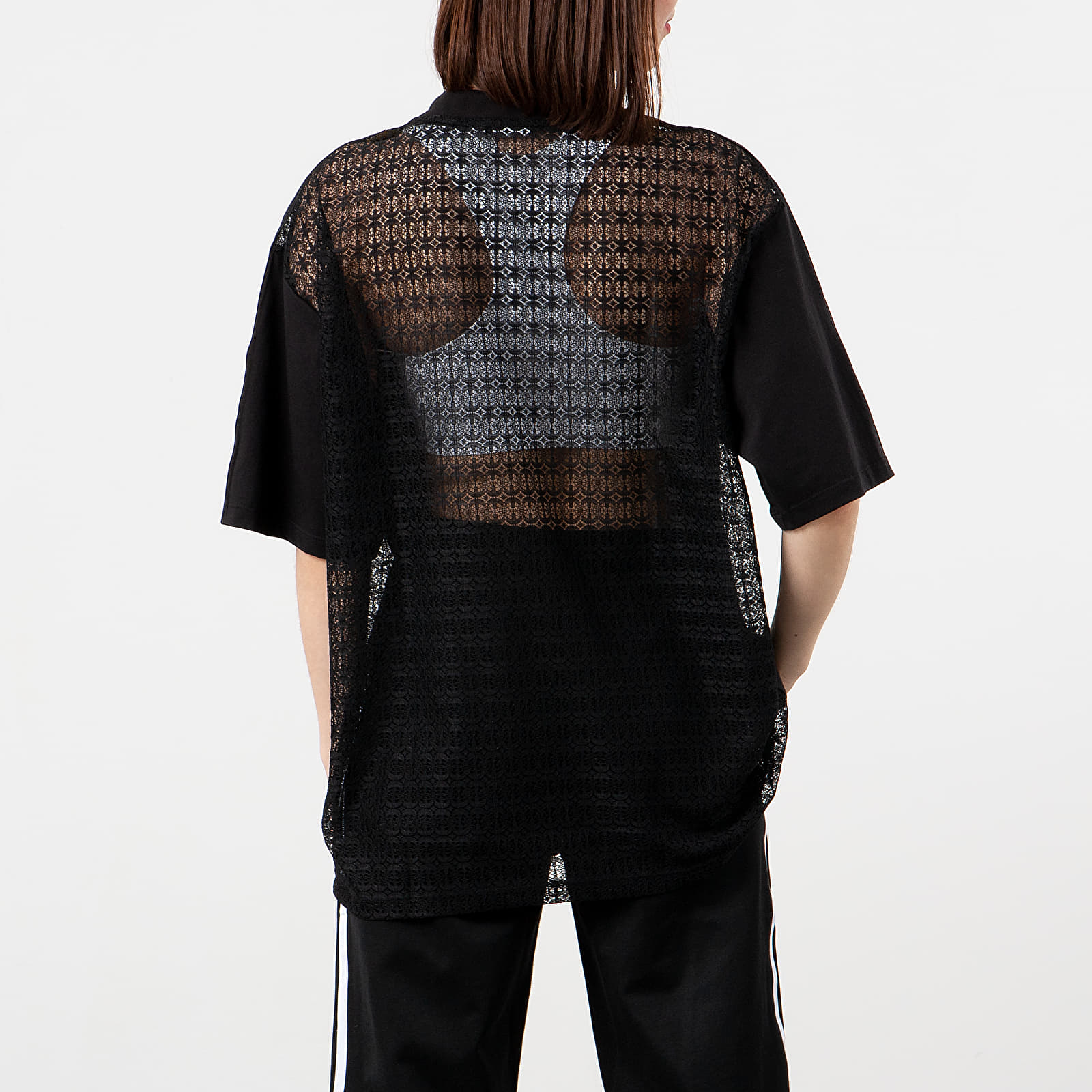 Adidas lace back tee sales