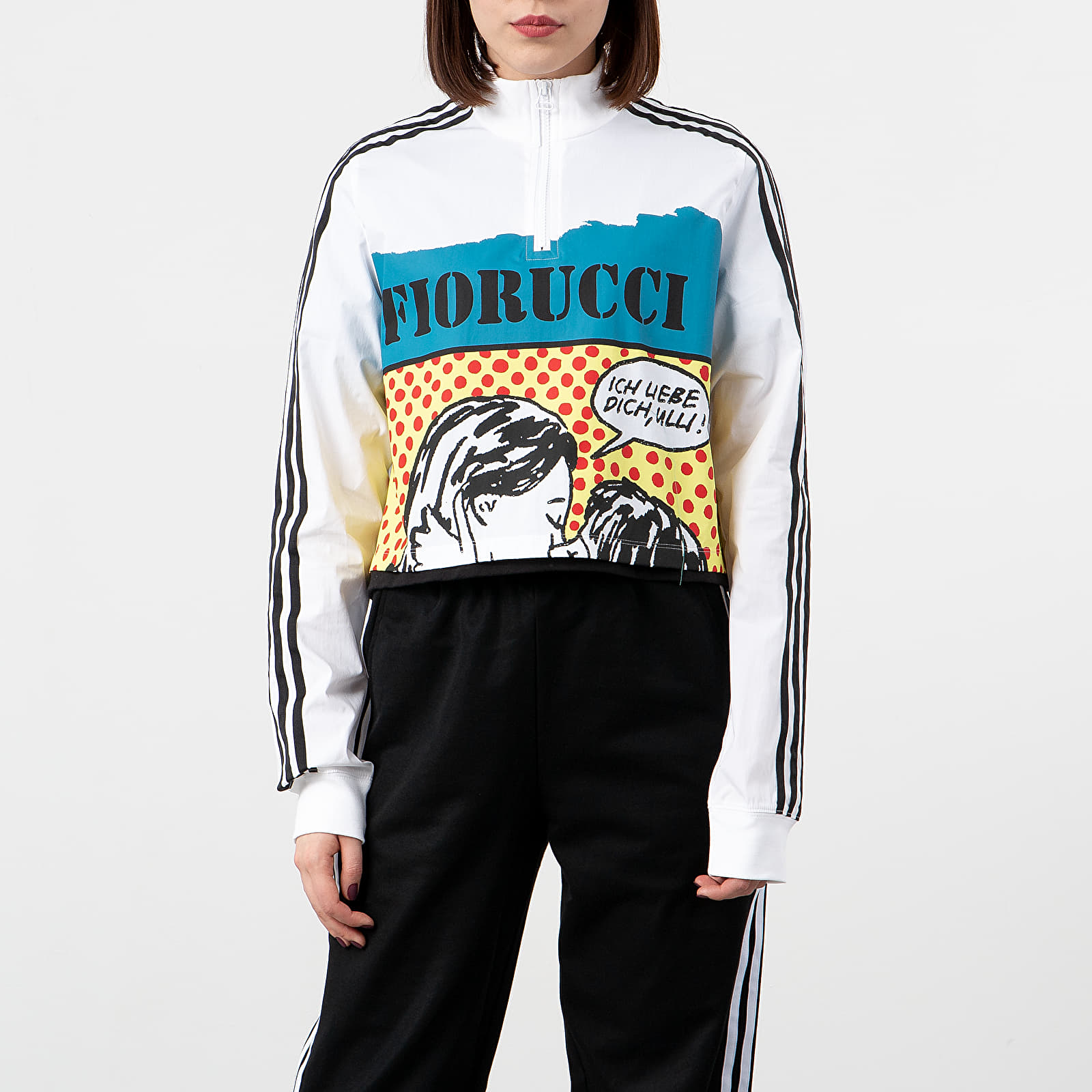 T-Shirts adidas by Fiorucci Graphic Long Sleeve Tee White