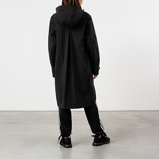ジャケット・アウター Y-3 3BRANDS STACKED LOGO MODS COAT Y-3 logo-print Shirt Jacket | Black | FARFETCH RO