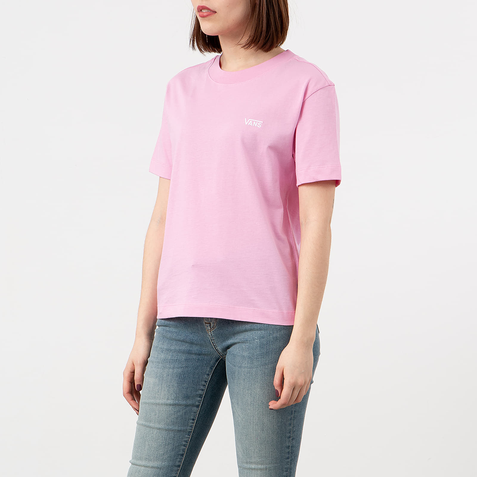 T-shirts Vans Junior V Boxy Tee Fuchsia Pink