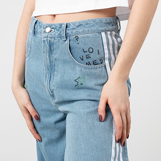 Pants and jeans adidas by Fiorucci Denim Trackpants Clear Sky