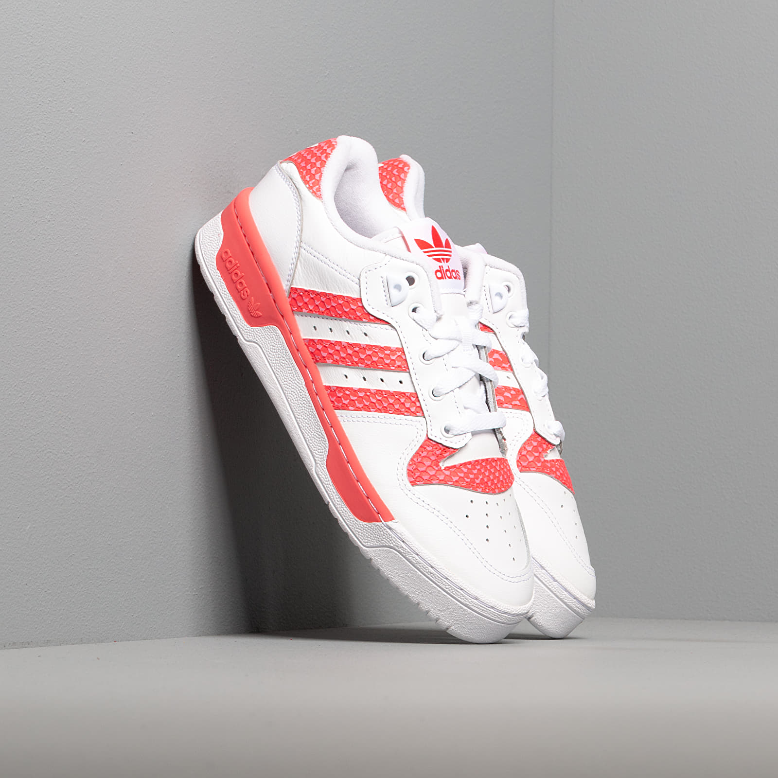 Women s shoes adidas Rivalry Low W Ftw White Ftw White Shock Red Footshop