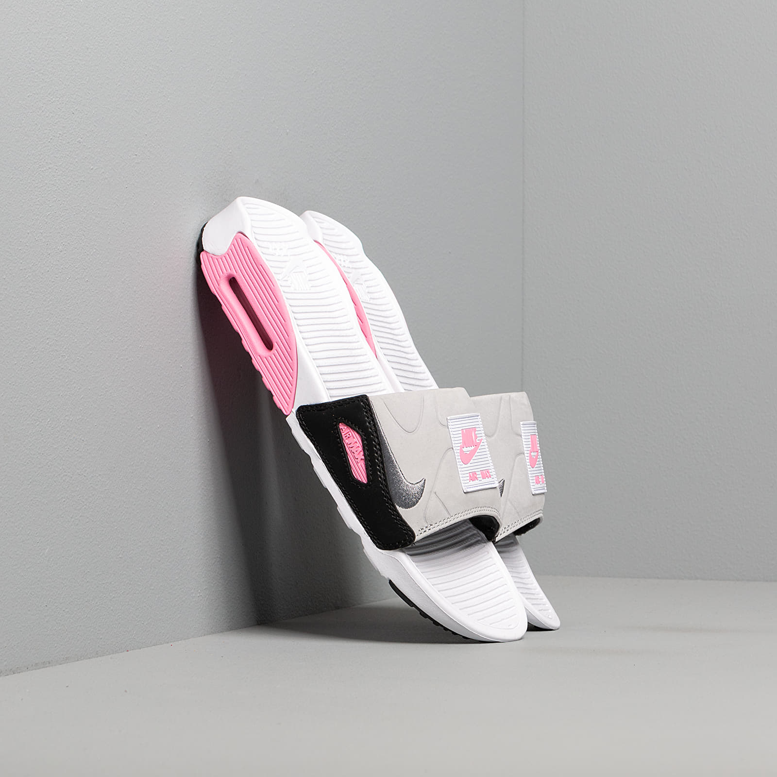 Women s shoes Nike Wmns Air Max 90 Slide White Smoke Grey Rose Lt Smoke Grey Footshop