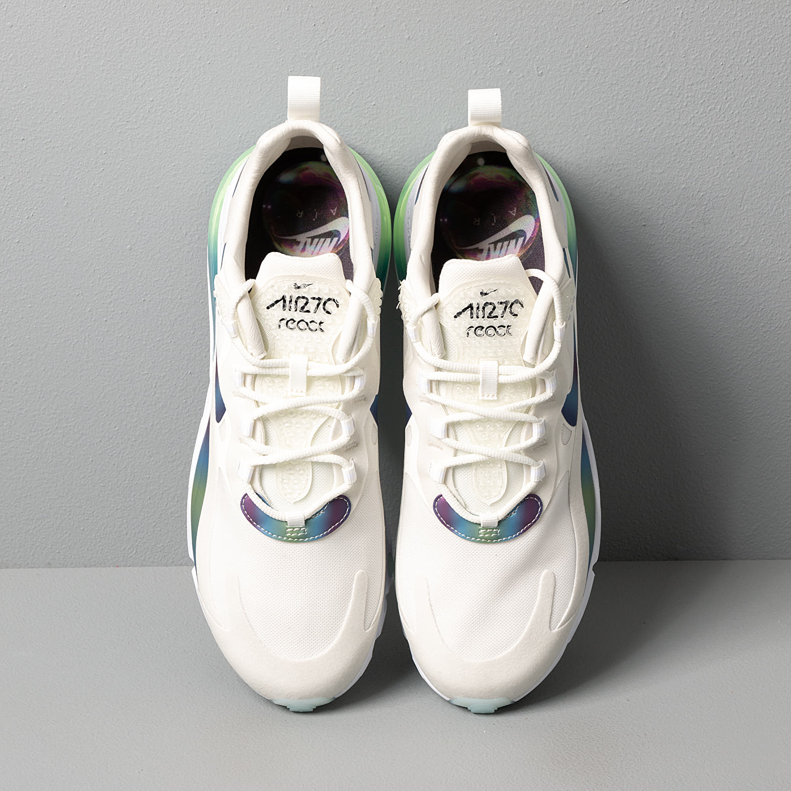 Încălțăminte și sneakerși pentru bărbați Nike Air Max 270 React 20 Summit White/ Multi-Color-Platinum Tint