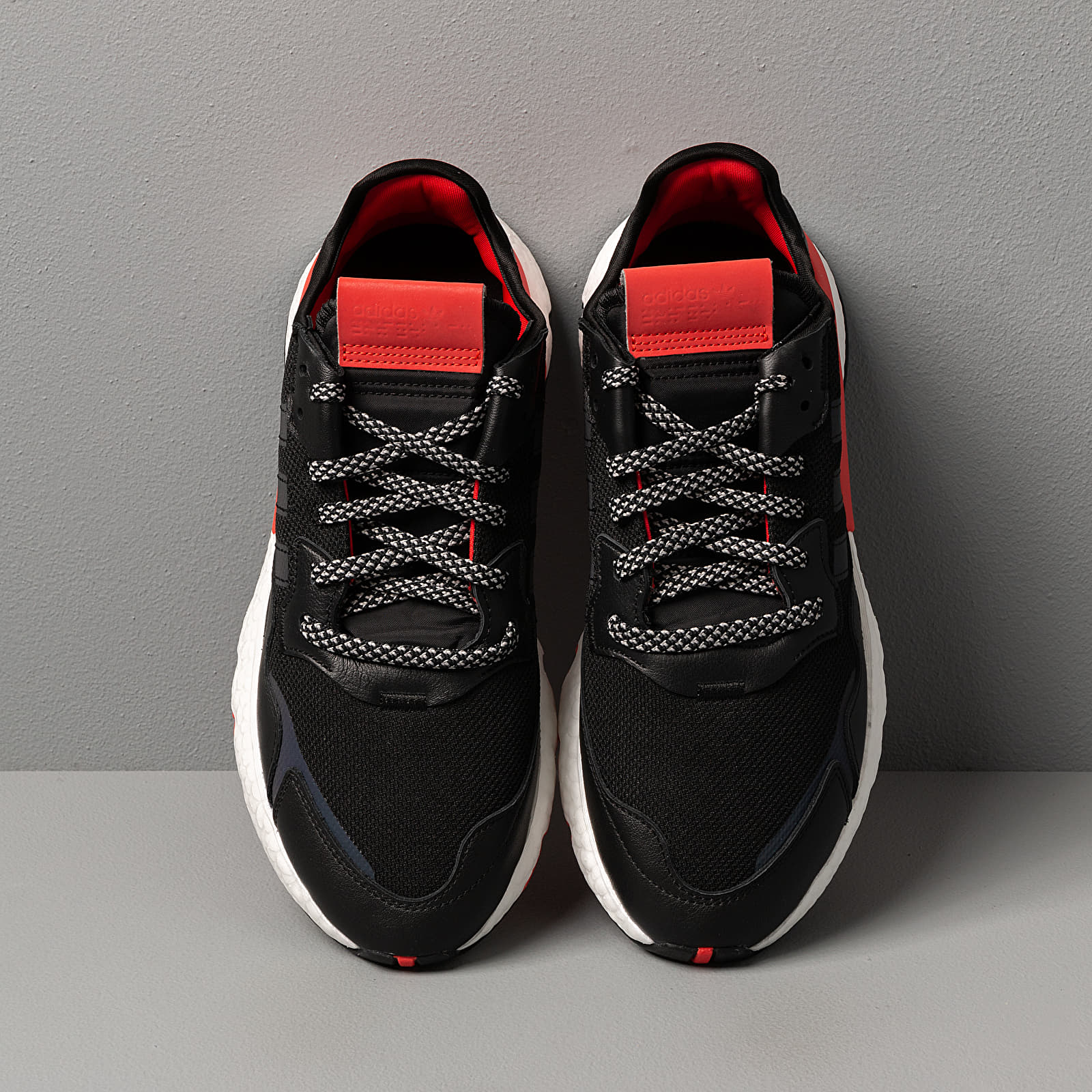 Men s shoes adidas Nite Jogger Core Black Ftw White Hi Res Red Footshop