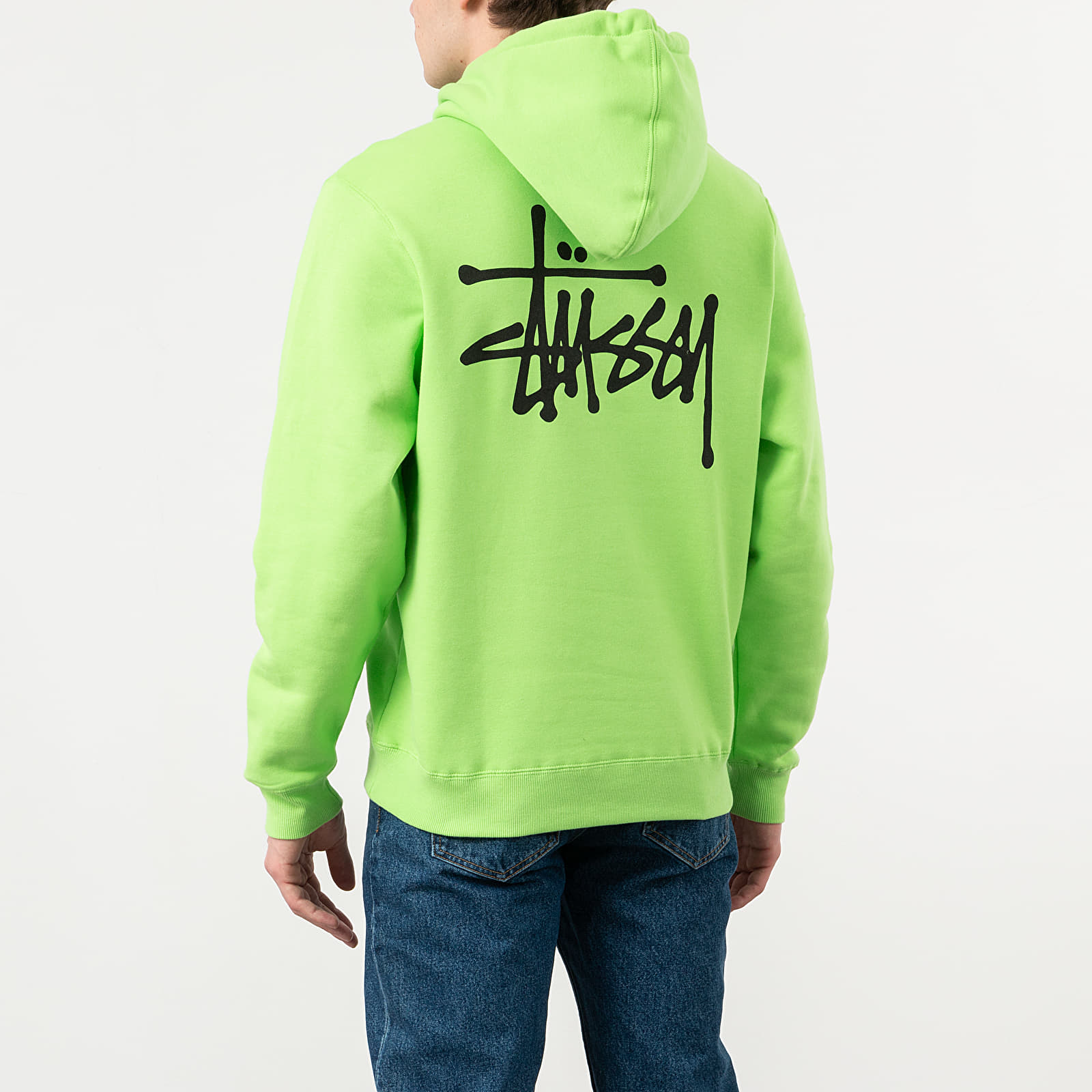 Neon hotsell stussy hoodie