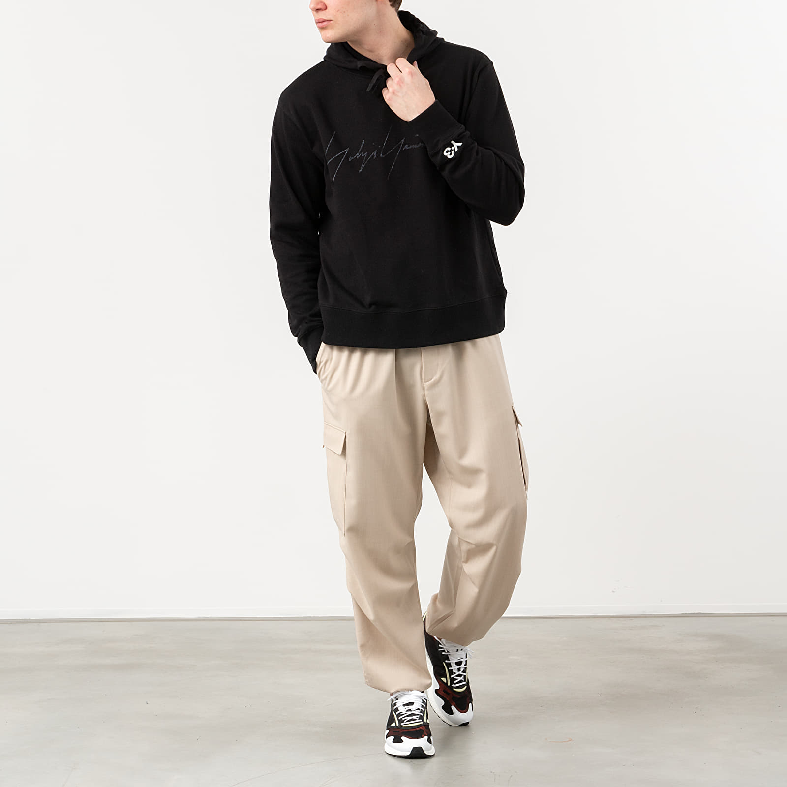 Kapucnis pulóverek és pulcsik Y-3 Signature Hoodie Black