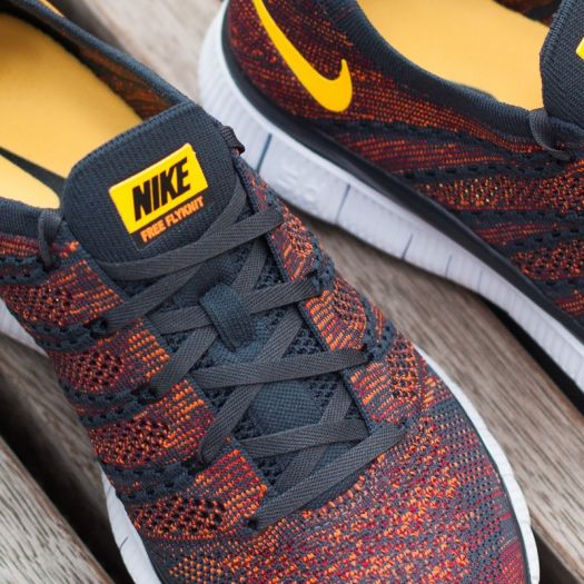 Men s shoes Nike Free Flyknit NSW Anthracite Laser Orange Gym Red Total Orange Footshop