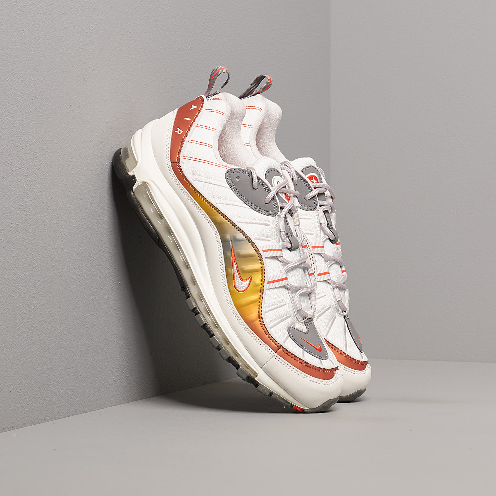 Herren Sneaker und Schuhe Nike Air Max 98 Se Vast Grey/ Summit White-Team Orange