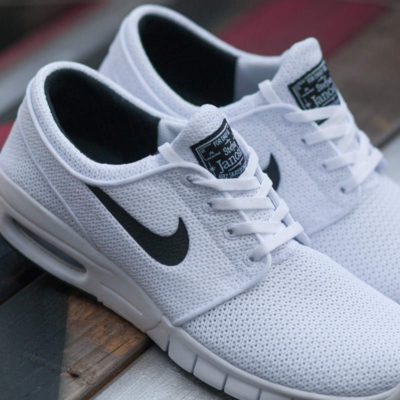 Herren Sneaker und Schuhe Nike Stefan Janoski Max White Black