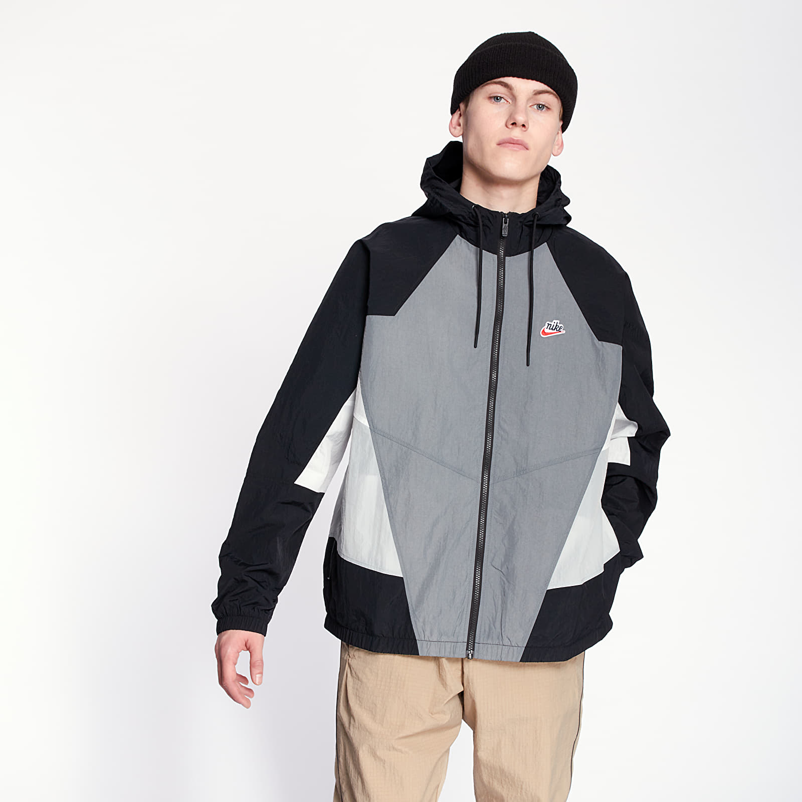 Jackets Nike Sportswear HE Wr Woven Signature Jacket Smoke Grey