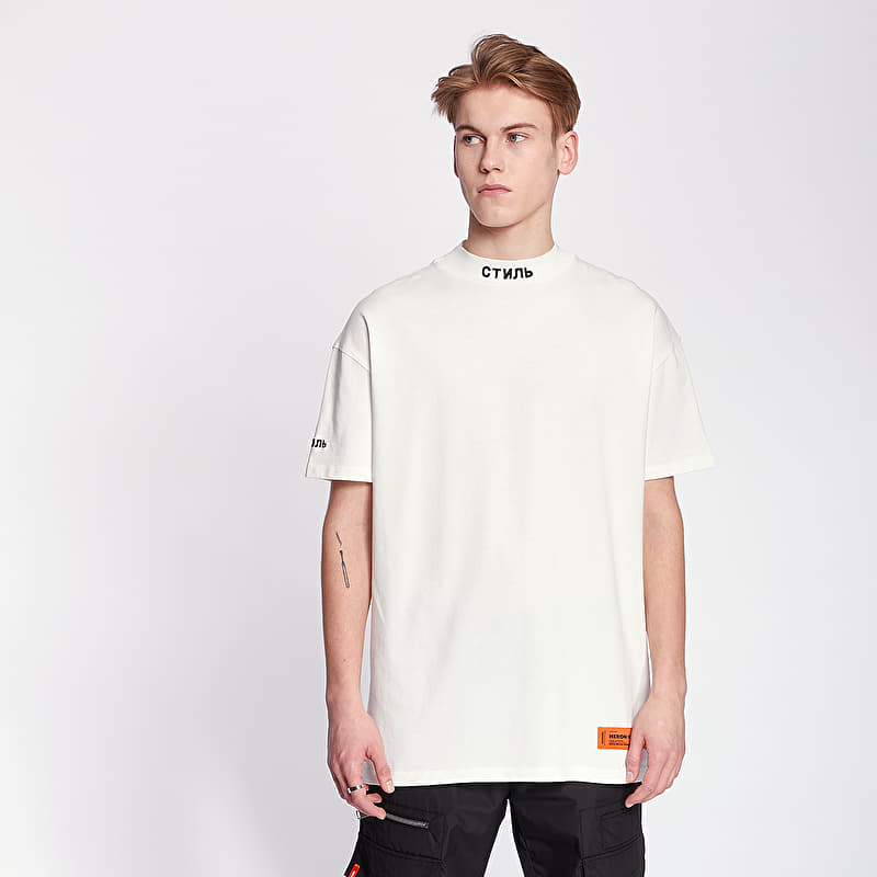 T-shirts HERON PRESTON Turtleneck Tee White/ Black