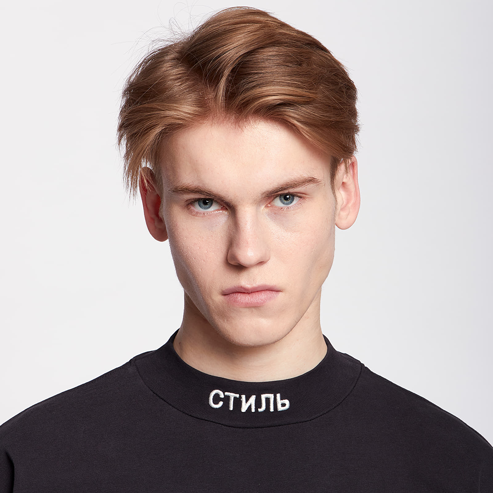 T-shirts HERON PRESTON Turtleneck Tee Black