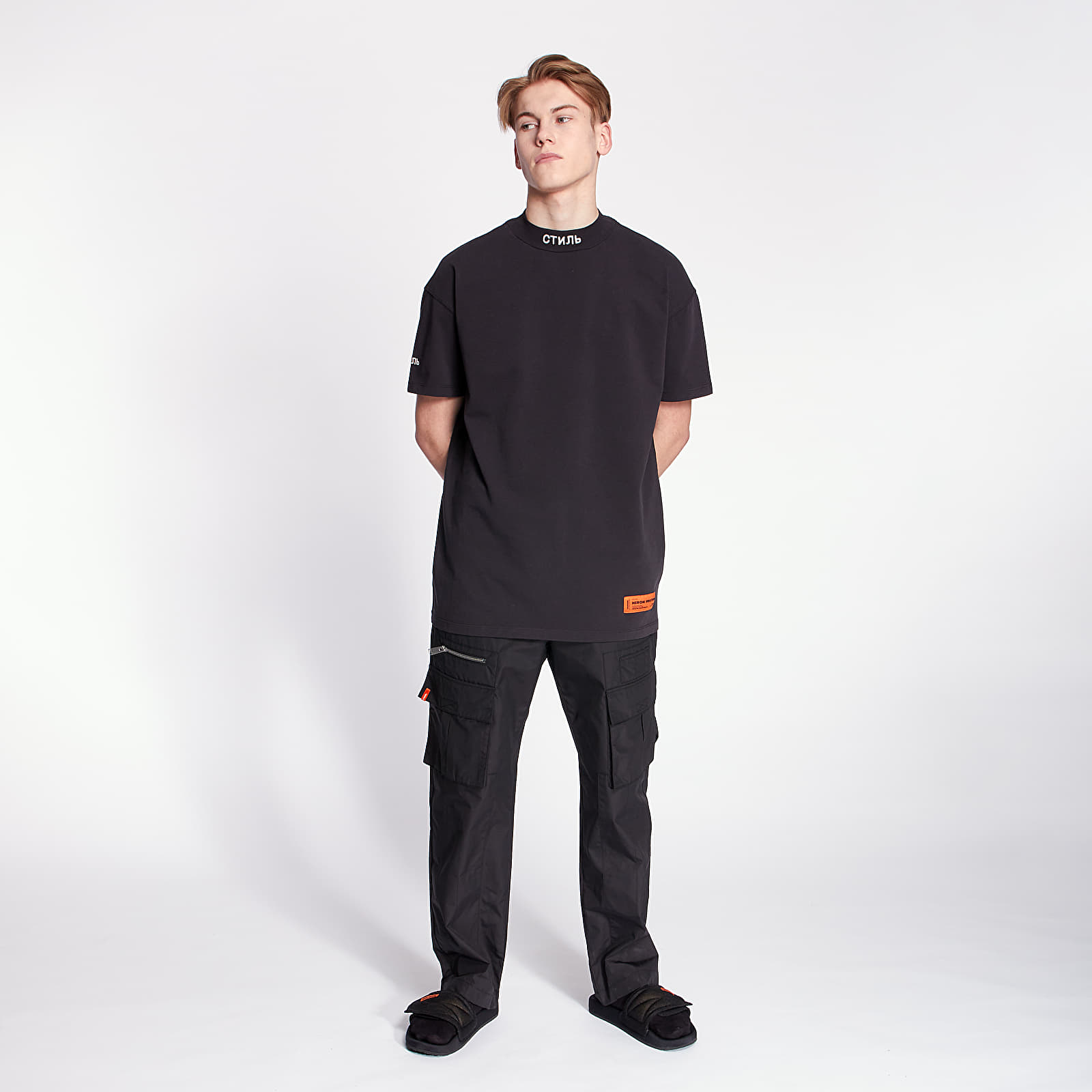 T-shirts HERON PRESTON Turtleneck Tee Black | Footshop