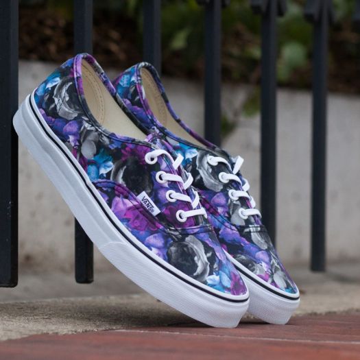 Purple on sale floral vans