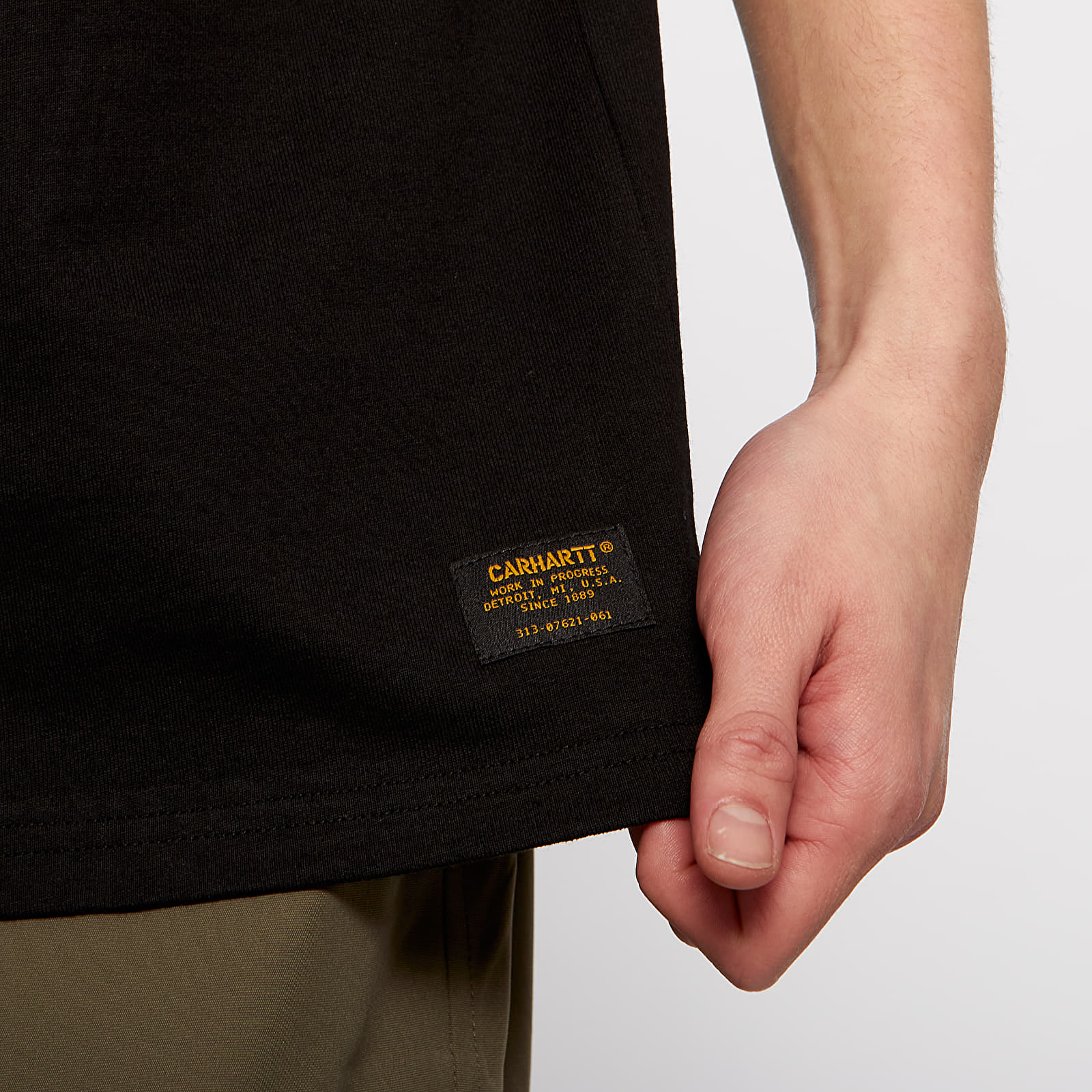 T-shirts Carhartt WIP Military Mesh Pocket Tee Black