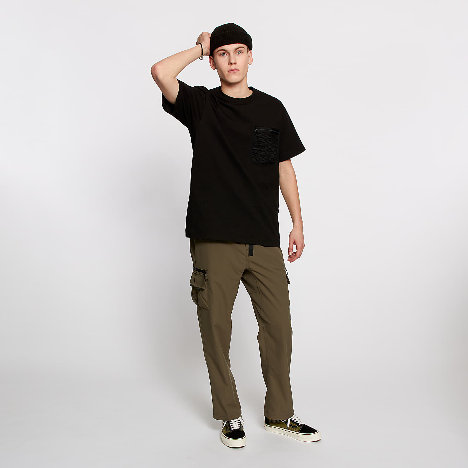 T-shirts Carhartt WIP Military Mesh Pocket Tee Black
