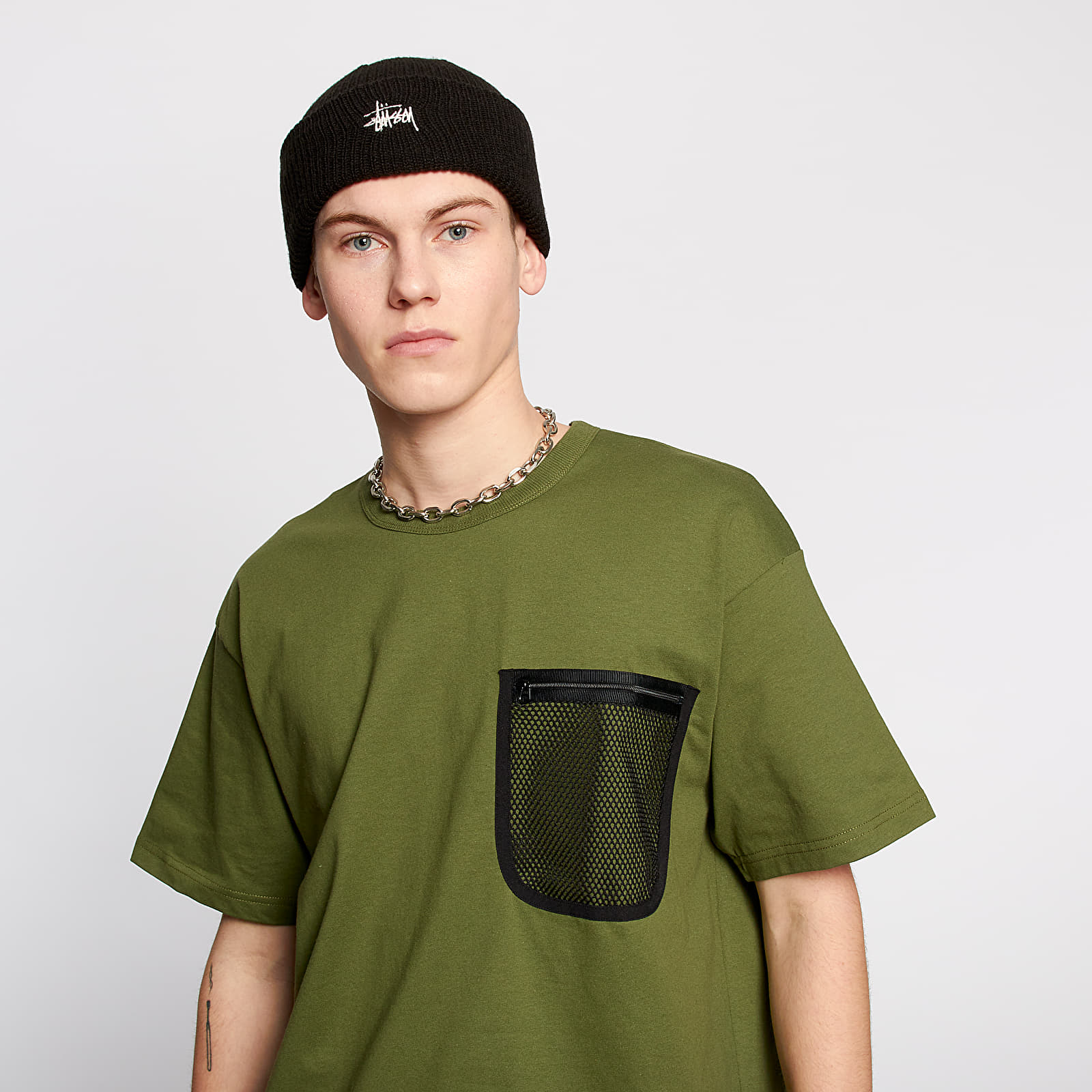 T-shirts Carhartt WIP Military Mesh Pocket Tee Dollar Green