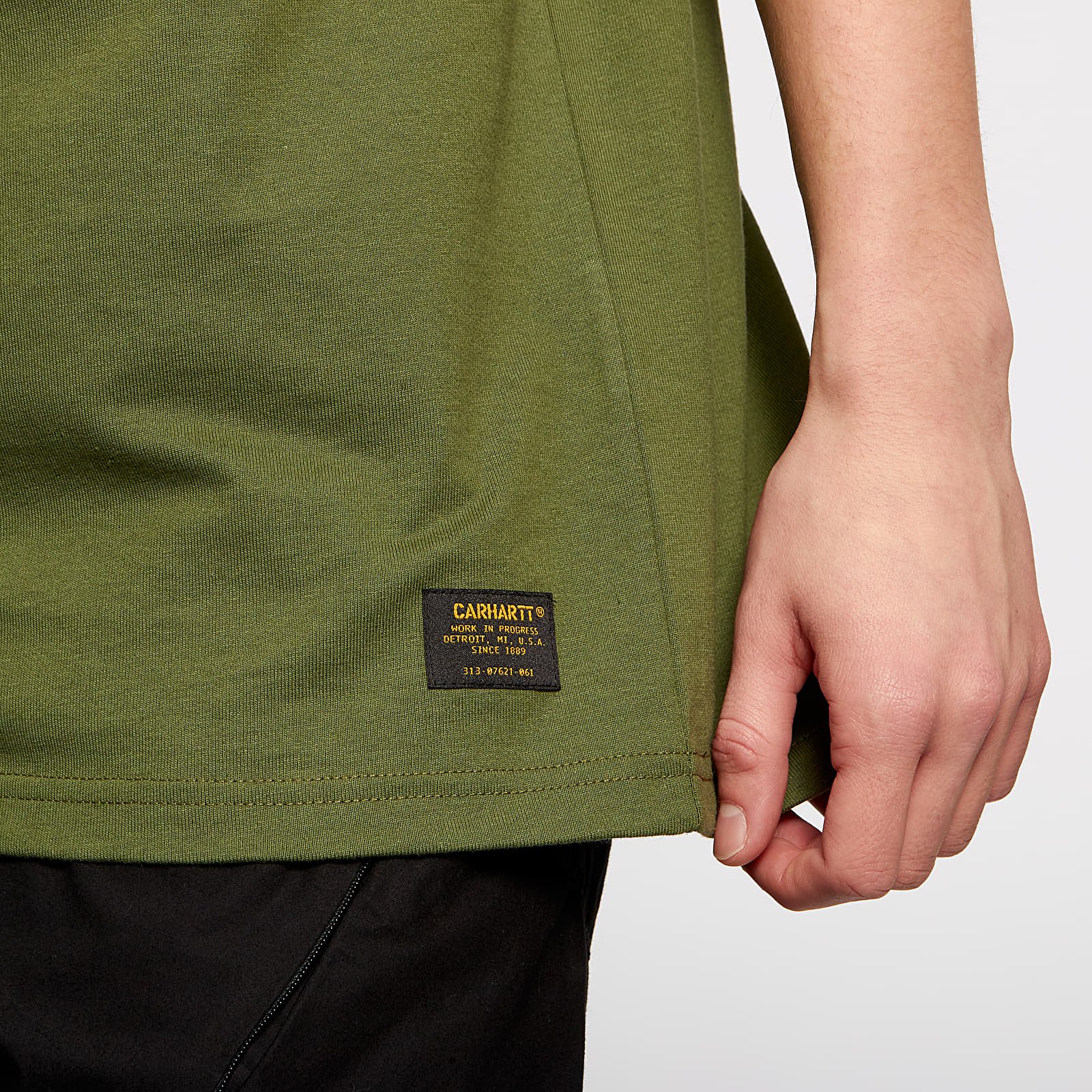 T-shirts Carhartt WIP Military Mesh Pocket Tee Dollar Green