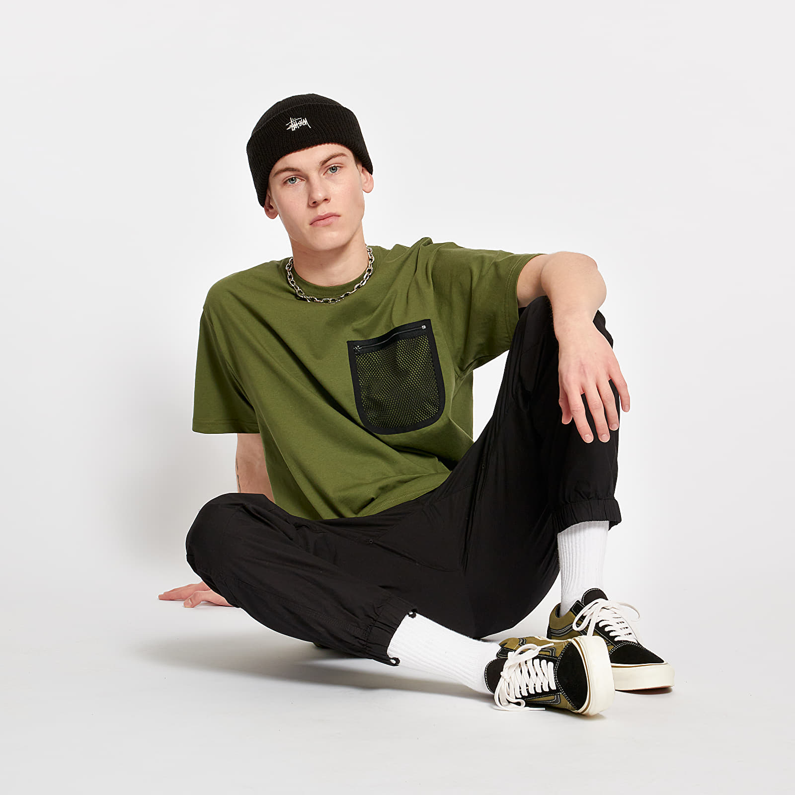 T-shirts Carhartt WIP Military Mesh Pocket Tee Dollar Green