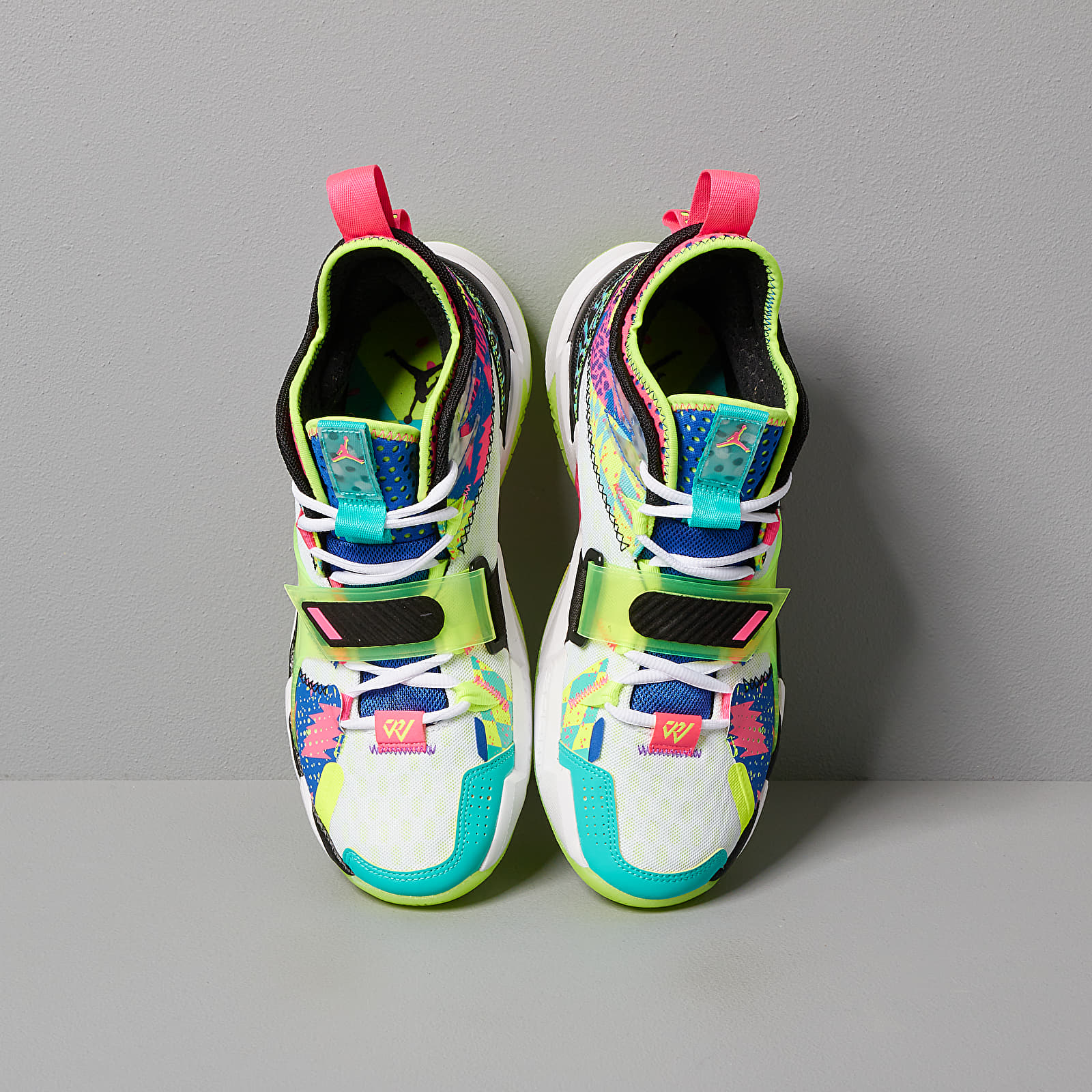 Încălțăminte și sneakerși pentru bărbați Jordan Why Not Zer0.3 White/ Black-Racer Pink-Ghost Green