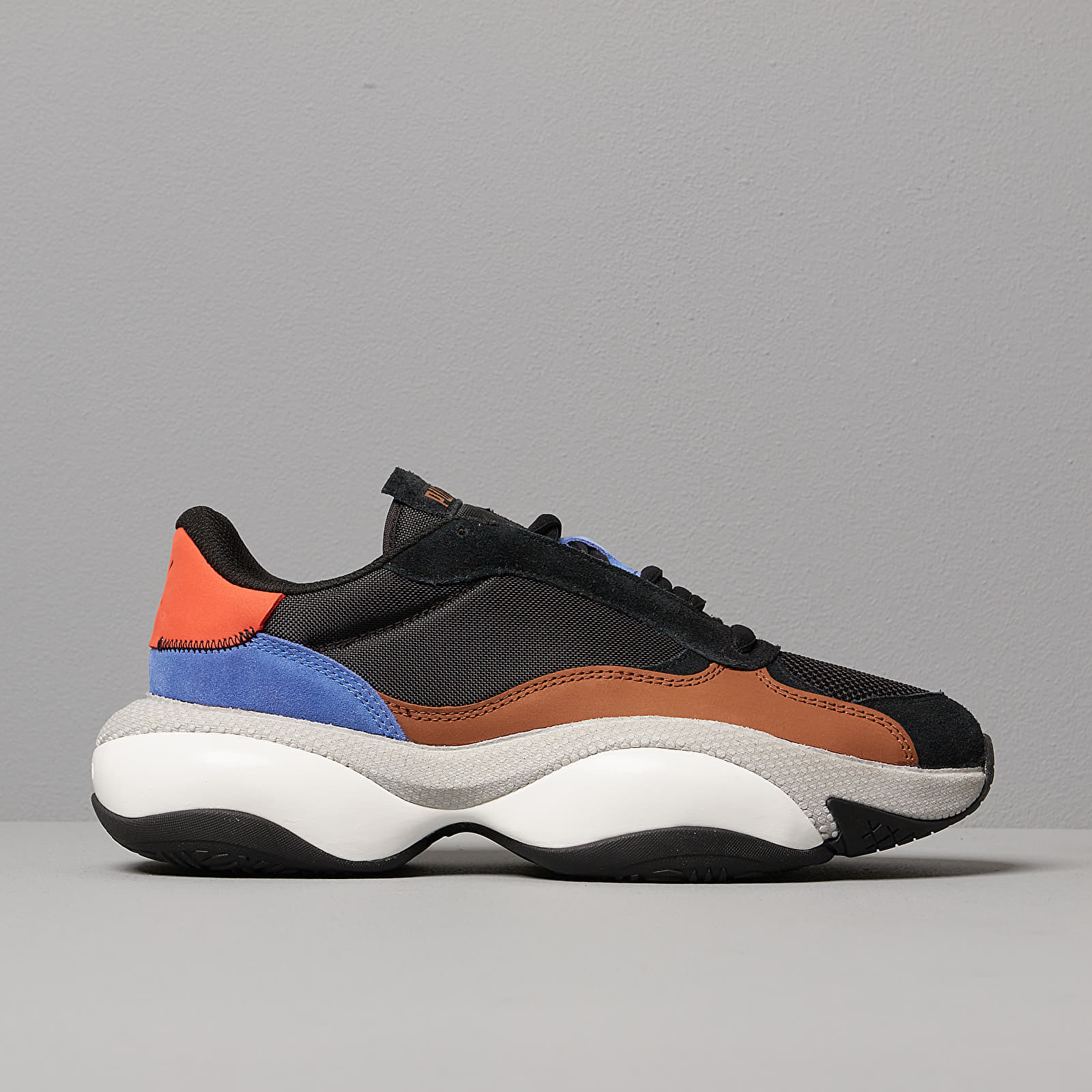 Men's shoes Puma Alteration Premium Leather Puma Black-Partridge