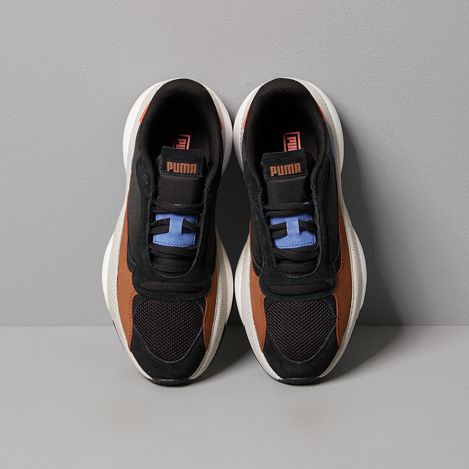 Men's shoes Puma Alteration Premium Leather Puma Black-Partridge