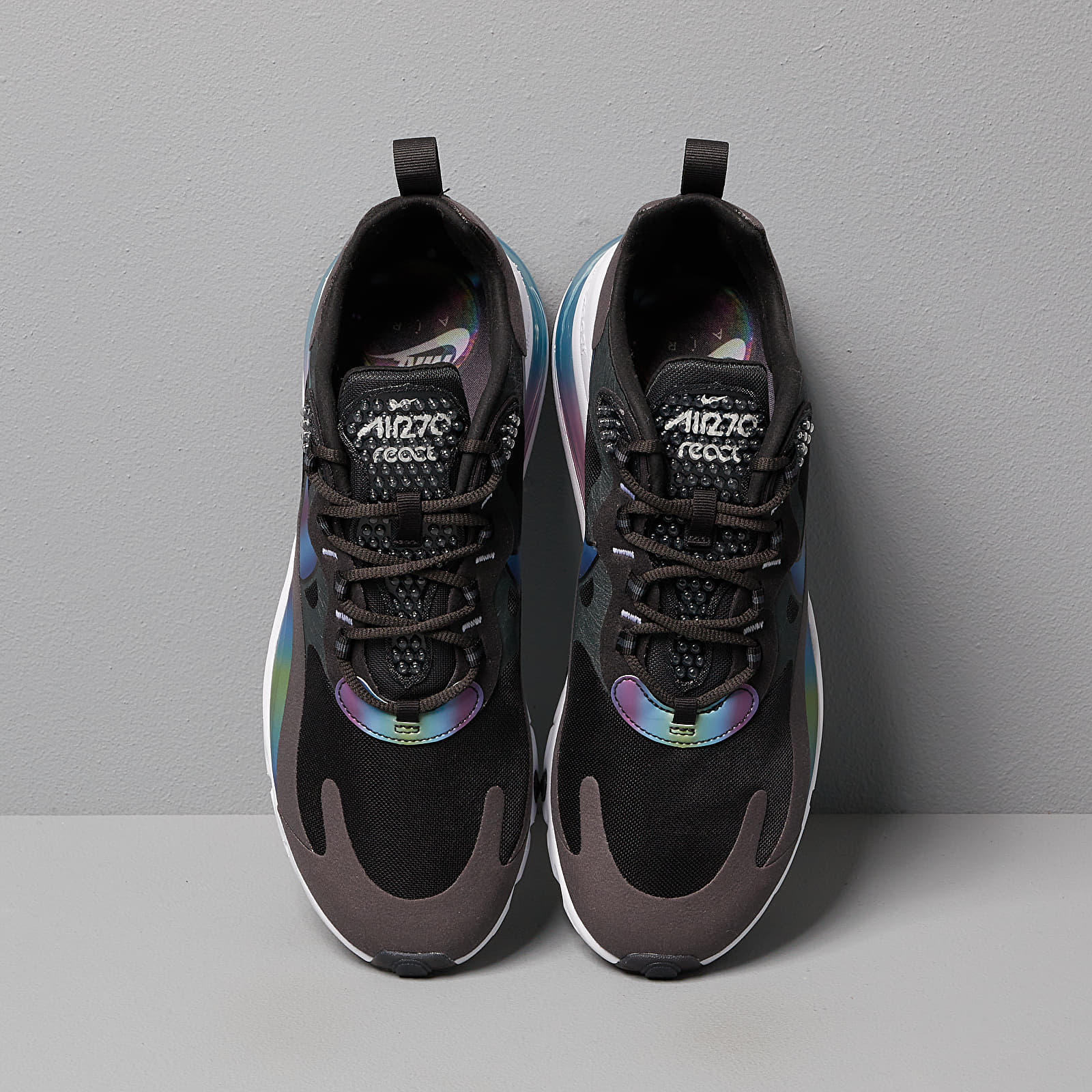 Herren Sneaker und Schuhe Nike Air Max 270 React 20 Dk Smoke Grey/ Multi-Color-Black-White