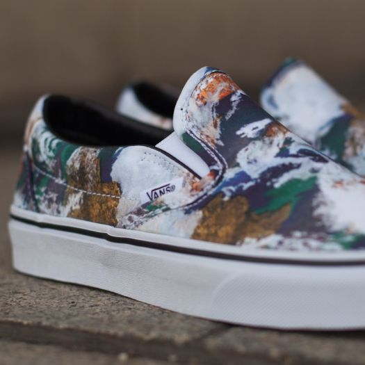 Vans Classic Slip On Earth Blue True White