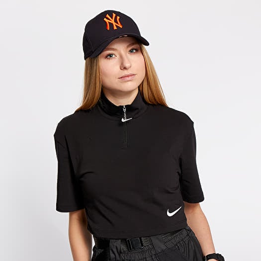 T-shirts Nike Sportswear Swoosh Mock Top Black/ White Footshop